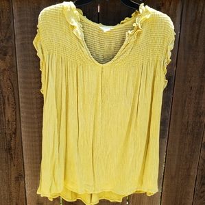 Caslon Smocked Yoke Top (Plus Size) | Nordstrom